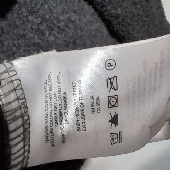 Columbia Dark Grey Fleece Quarter Zip Pullover Jacket Size Small - Picture 6 of 6